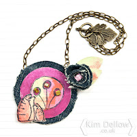 Kim Dellow Fabric Pendant necklace tutorial