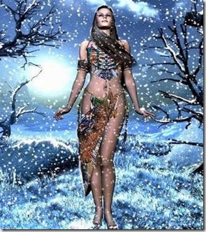 dama de la nieve