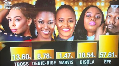 BBNAIJA FINALE - How Nigerians and others voted for their favourite contestants