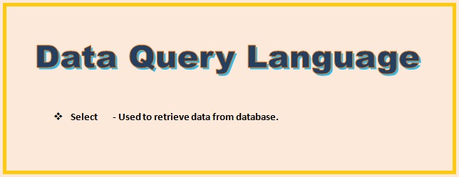 DQL Command | Data Query Language | SQL Command