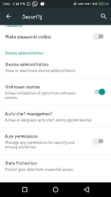 gambar security setting di android