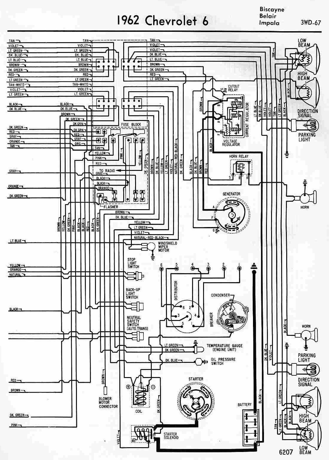 62 chevy truck wiring diagram  | 736 x 827