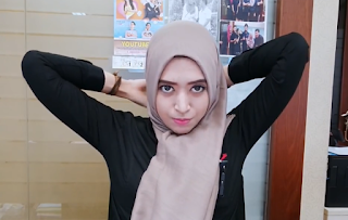 Hijab Tutorial Segi Empat Saat Setelah Istirahat Di Kantor