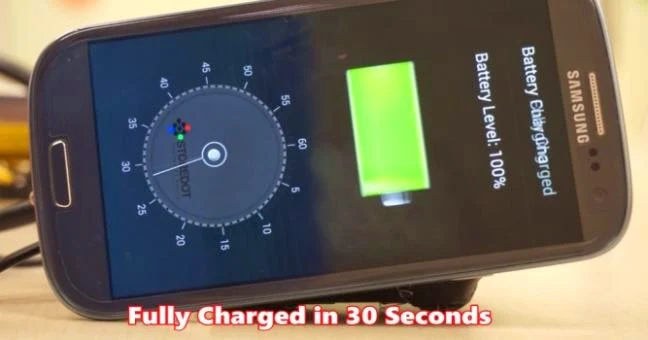 StoreDot charger can charge your smartphone battery in 30 seconds