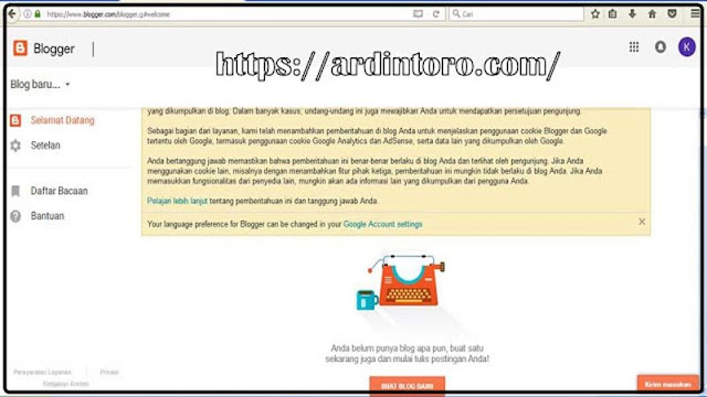 Cara Membuat Blog Gratis