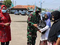  Dandim, Kapolres  Brebes dan Danlanal Tegal Hadiri Bhakti Sosial Pengabdian TNI Polri Akabri 89 Yang Terdampak Terdampak Covid-19 