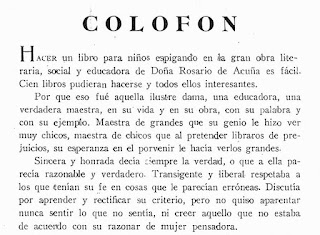 Fragmento del texto incluido en el libro Rosario de Acuña en la escuela