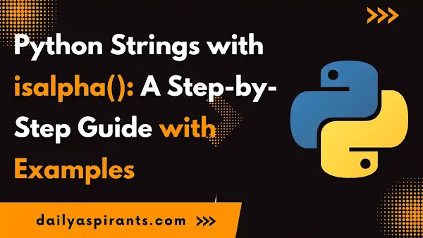 Python Strings with isalpha