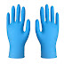100 Pcs Latex Nitrile Disposable Gloves Blue Medical Gloves Latex Free Powder-free Nitrile Exam Gloves Heavy Duty, Small, Medium, Large (L)