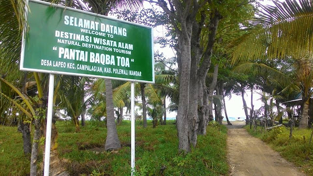 signboard pantai lapeo campalagian