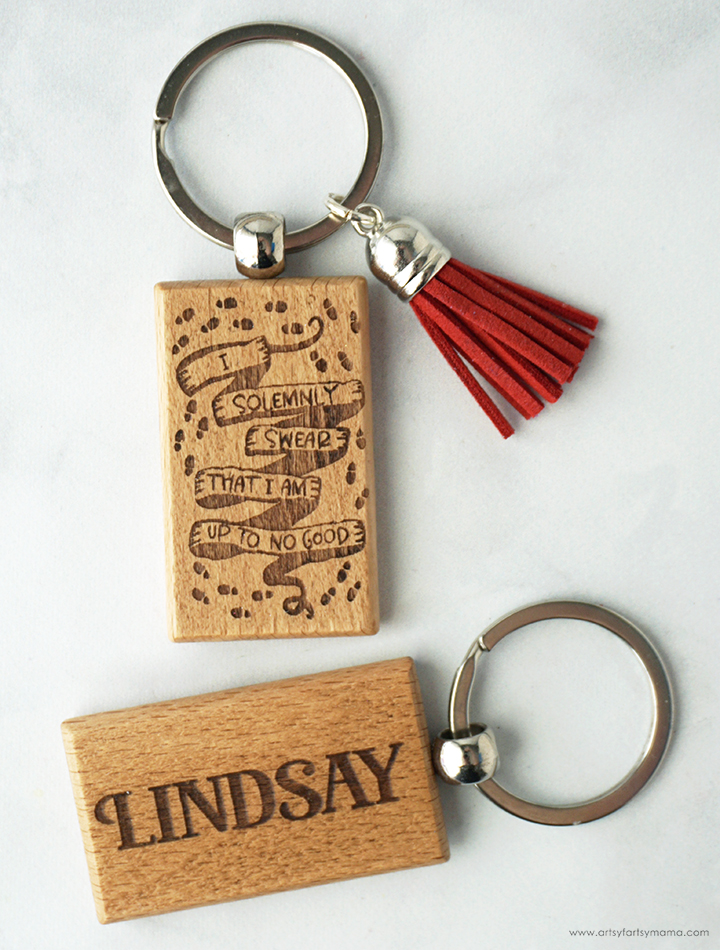 Harry Potter Marauder's Map Keychain