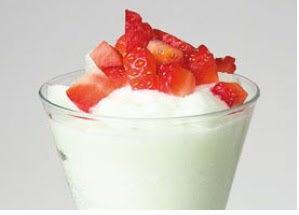 Receta Helado Sorbete Manzana y Fresas