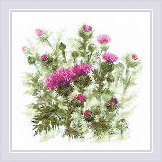 Download the embroidery scheme "Thistle" 1852 Riolis