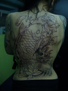 Amazing Art of Back Piece Japanese Tattoo Ideas With Koi Fish Tattoo Designs With Image Back Piece Japanese Koi Fish Tattoos For Female Tattoo Gallery 4