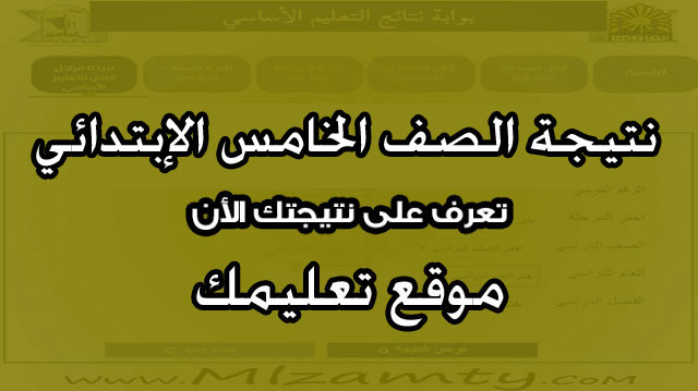 نتيجه الصف الخامس الإبتدائي محافظه الجيزة والدقهلية وجنوب سيناء برقم الجلوس الترم الثاني 2024