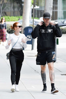 Madelaine Petsch and Travis Mills – Leaving a medical building