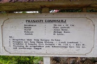 Wisata sejarah Gondosuli Temanggung