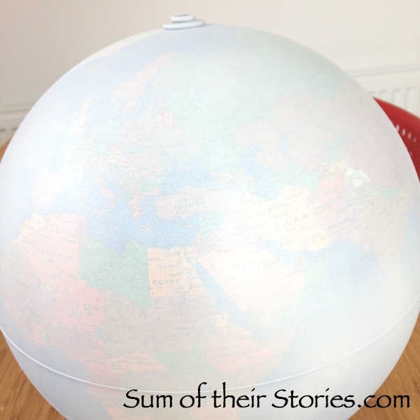 White and Silver globe makeover