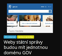 Weby státní správy budou mít jednotnou doménu GOV - AzaNoviny