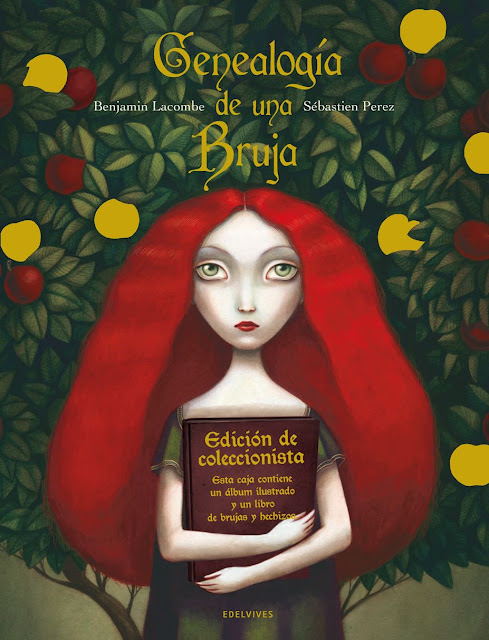 Benjamin Lacombe Portada del Libro Genealogía de una bruja