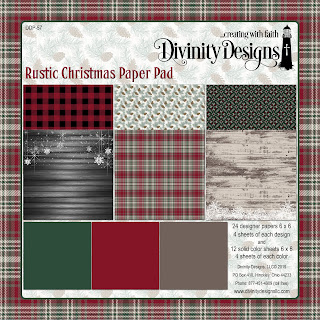 Divinity Designs LLC Rustic Christmas Paper Pad