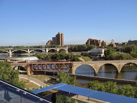 riverfront development, Mississippi River in Minneapolis