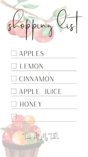 full list of ingredients for homemade apple sauce