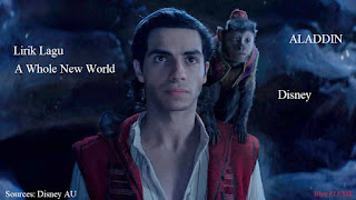lyric a whole new world disney indonesia