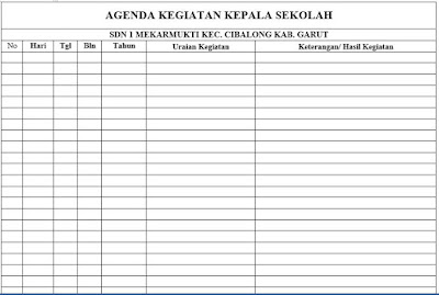 DOWNLOAD BUKU AGENDA KEGIATAN KEPALA SEKOLAH DOWNLOAD BUKU AGENDA KEGIATAN KEPALA SEKOLAH