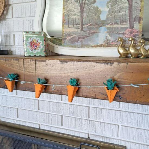 Egg Carton Carrot Garland