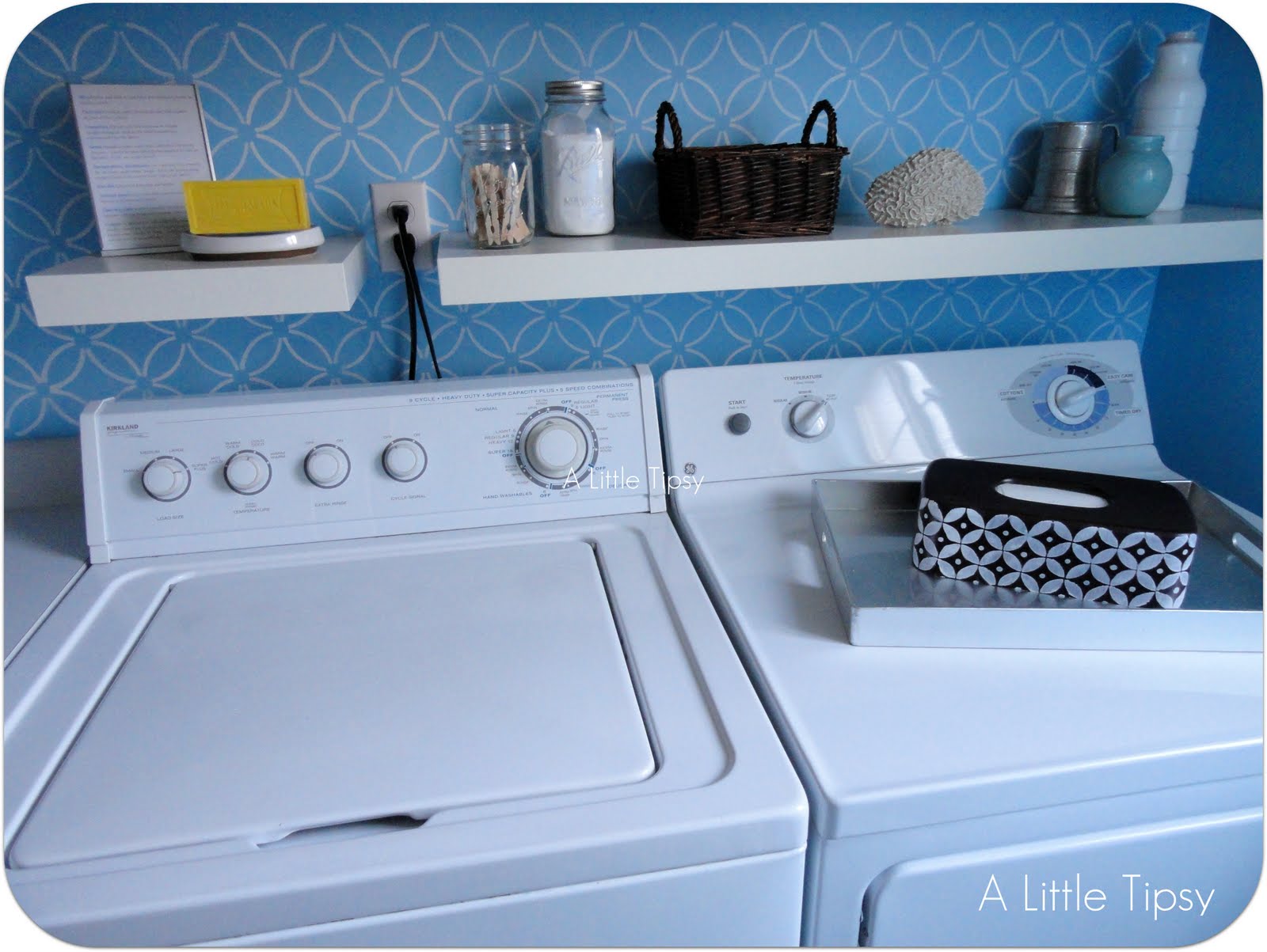 Laundry Room: Three Projects Under $5 - A Little Tipsy