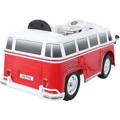 Groovy RollPlay VW Hippy Bus Electric Ride-On Toy Car