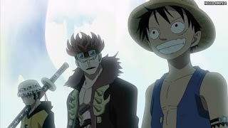 ワンピースアニメ シャボンディ諸島編 399話 三船長 ルフィ ロー キッド Luffy Law Kid | ONE PIECE Episode 399