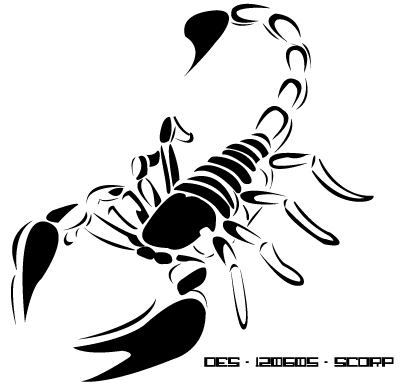 Scorpion Tribal Tattoos Design For Men