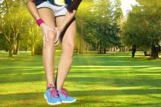 exercise with knee pain photo