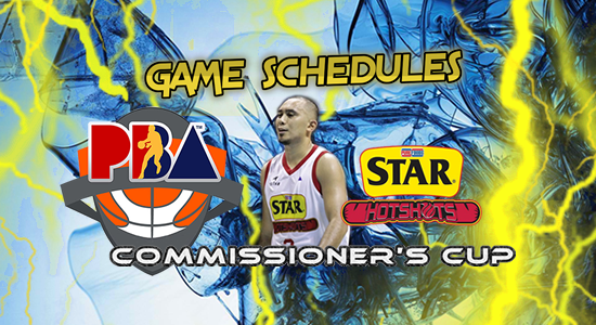 List of Star Hotshots Game Schedules 2017 PBA Commissioner's Cup