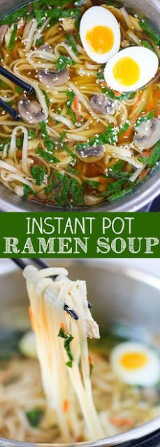 INSTANT POT PRESSURE COOKER RAMEN SOUP