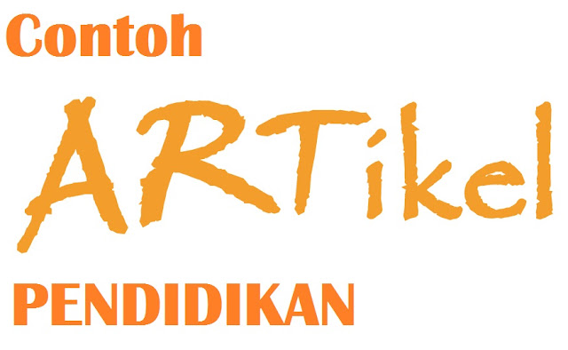 Contoh Artikel Pendidikan 