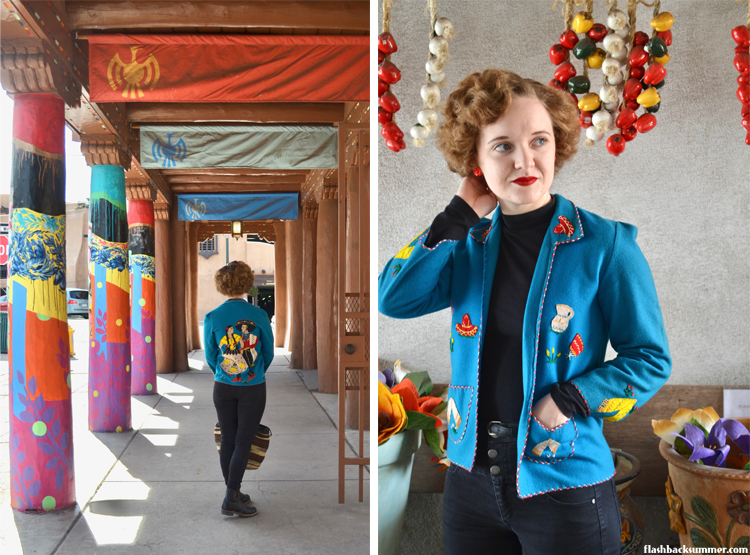 Flashback Summer: Mexican Tourist jacket vintage southwest fashion santa Fe