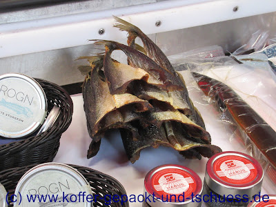 Fischmarkt in Bergen in Norwegen Einfahrt auf der Kreuzfahrt mit Mein Schiff 4