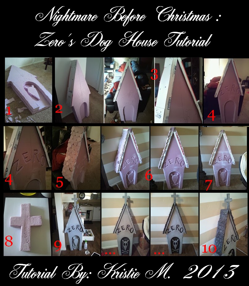  : Nightmare Before Christmas: Zero's Dog House Grave Stone Tutorial