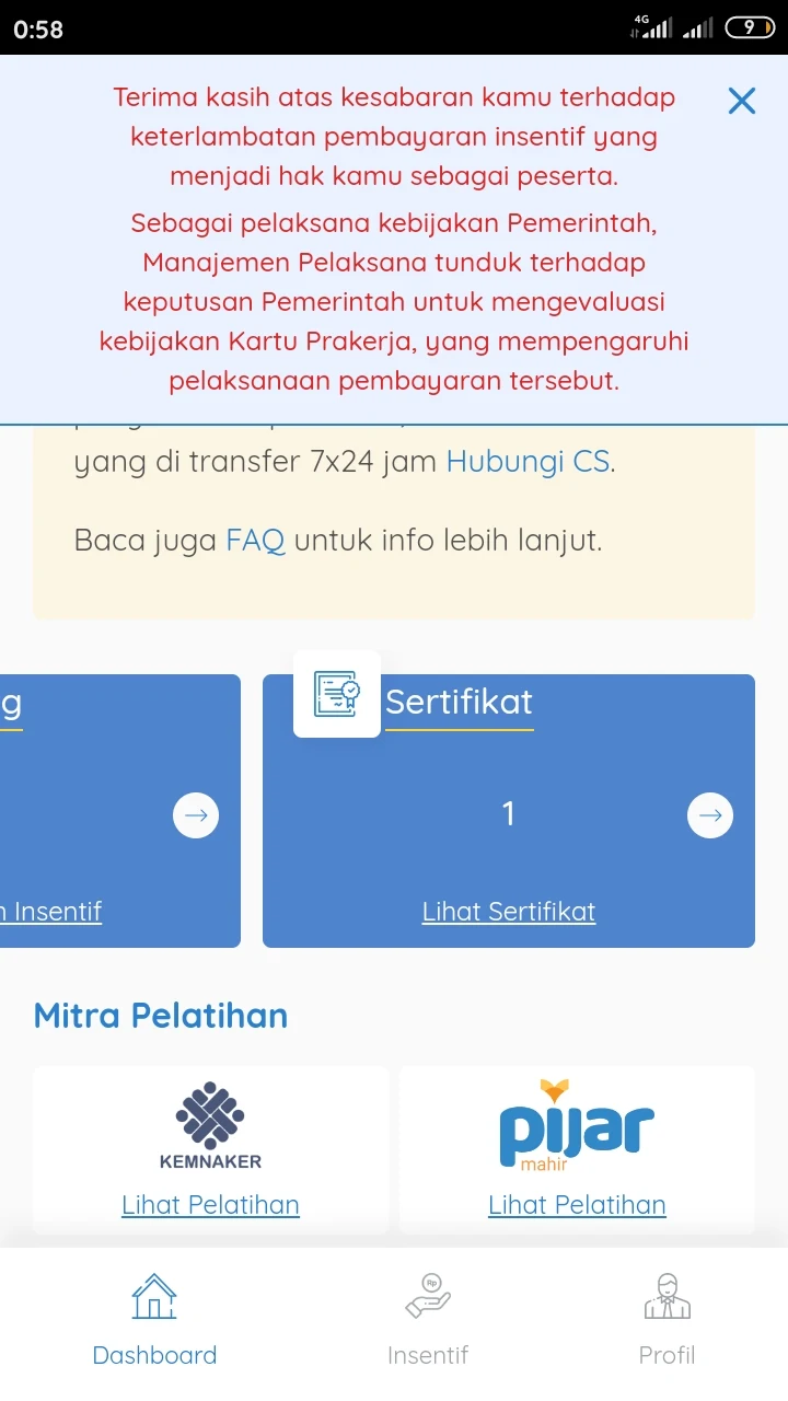 Insentif Prakerja Tahap Kedua