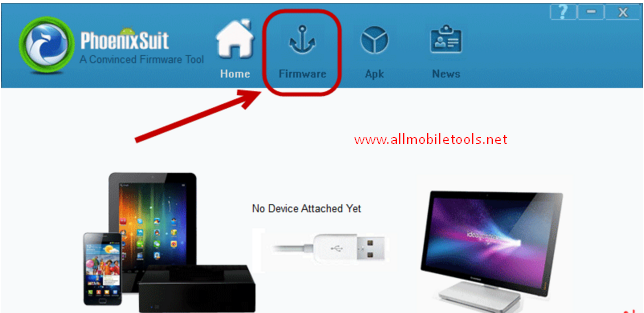 PhoenixSuit Firmware Tool Latest Version V1.10 Free Download