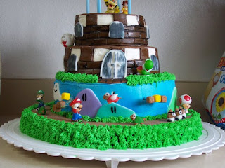 Mario Birthday Cake