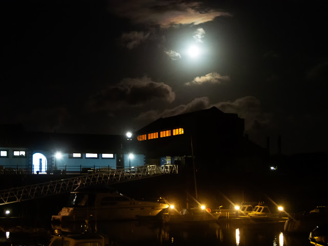 Photo of Maryport Marina at night