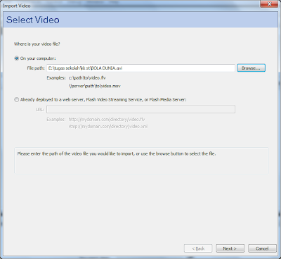 Cara Memasukan Video Kedalam Flash