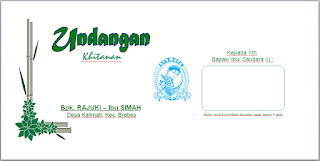 15 Template Undangan Pernikahan & Khitanan Model Amplop Kabinet