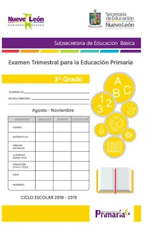 Examen Trimestral Primaria 3er grado 1er Trimestre