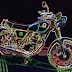 Yamaha SR 400 papercraft - pierwszy motocykl w mojej kolekcji