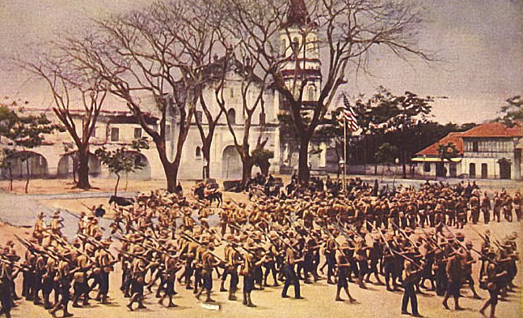 American troops occupying Malolos